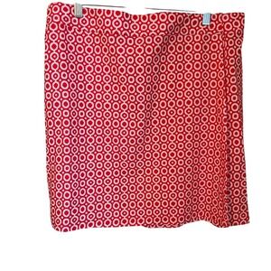 RipSkirt Hawaii Red White Geometric Dot Adj Wrap Skirt XL Length 2 NWT Vacation